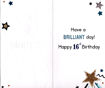Picture of 16TH BIRTHDAY CARD WHITE W/STA